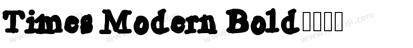 Times Modern Bold字体转换
